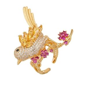 Eye Candy bird adjustable ring